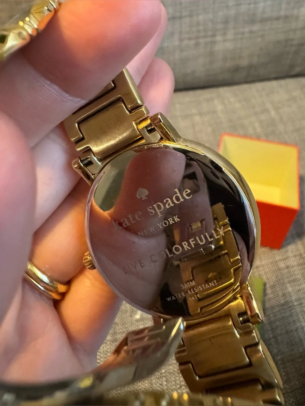 kate spade New York Gramercy Grand Size Watch in Gold